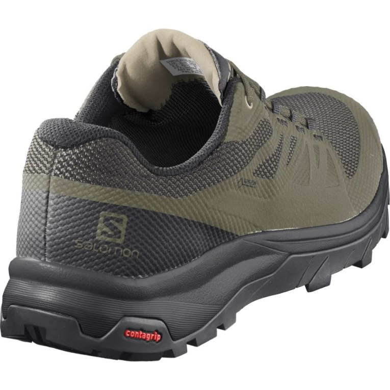 Olive Salomon Outline GTX Men's Hiking Shoes | PH 83164I